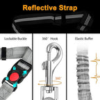Dog Seat Belt for Car,Chew Proof Dog Car Seat Belt,2 in 1 Car Harness for Dogs Safety Seat Belt,Heavy Duty Pet Seat Belt for Medium & Large Dogs Chewer