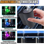 Smart Car Air Freshener Diffuser, Car Air Aroma Diffuser with Three Adjustable Intensity Levels, Rechargeable Intelligent Auto Aroma Diffusers with 3Pcs Empty Bottle (No Essential Oil)