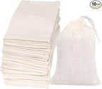 Limko Cotton Bags Muslin Bags Sachet Bag for Home Supplies (4x6 Inch 10 Pack)