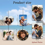 Custom Air Fresheners with Picture - Photo Air Freshener for Car,Double-Sided Customized Photo Text,Personalized Air Freshener for Car Wardrobe & Bathroom Hanging Ornaments (Rectangle)