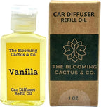 1 OZ Premium Car Diffuser Refill Oil – 2 Pack Long Lasting Fragrance Oil for Car, Home & Office | Compatible with Most Diffusers | Fresh, Pleasant Scent for Every Space (Black Ice + Vanilla)