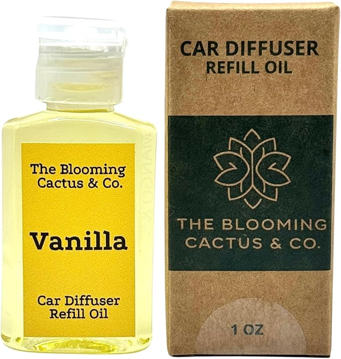 1 OZ Premium Car Diffuser Refill Oil – 2 Pack Long Lasting Fragrance Oil for Car, Home & Office | Compatible with Most Diffusers | Fresh, Pleasant Scent for Every Space (Black Ice + Vanilla)