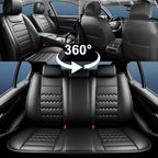 CX-50 Car Seat Covers Custom Fit for Mazda CX-50 2023-2026, Full Coverage Premium Leather Waterproof Breathable Seat Covers, Automotive Seat Protectors, Airbag Compatible(Full Set Seats, Black)