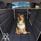 Lassie Dog Hammock for Car, Compatible with 2020-2026 Tesla Model Y Dog Seat Covers,Dog Car Seat Cover for Back Seat with 4 Headrests and 2 Seat Belts, 100% Waterproof Pet Seat Protector for Dogs