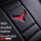 for Toyota CHR Seat Covers 2018-2026, Full Coverage Customized Car Seat Covers, Premium Leather Waterproof Stain-Resistant Easy to Install (Standard 2 Seats, Black&Red)