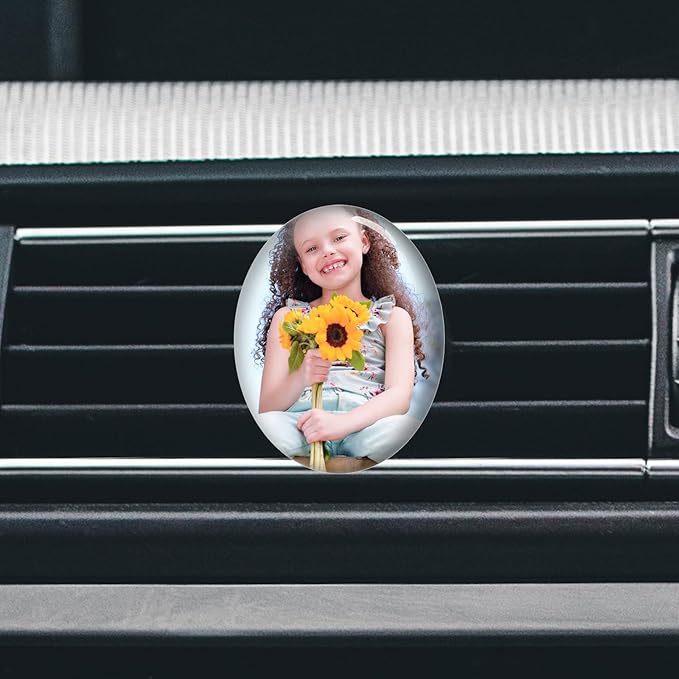 Custom Car Vent Accessories with Photo and Text Custom Air Vent Clips for Women Men Boy Girl