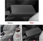 SXCY for 2025 2026 Mitsubishi Outlander Armrest Cover [Only for Gas,Not for 2022-2025 Hybrid] for 2025 Mitsubishi Outlander Accessories Center Console Cover Silicone Full Cover(w/Privacy Storage)