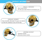 Skull Car Air Fresheners Cute Cool Funny Air Conditioning Vent Perfume Diffuser Decoration Interior Car Accessories 2 pcs