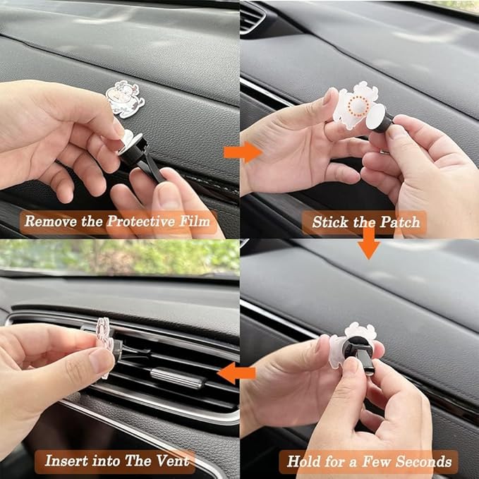 Funny Pink Sloth Air Freshener Clips,Car Vent Clip,Car Decorative Clip, Car Air Conditioner Clip,Automotive Interior Decoration Gifts for Men/Women