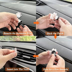 Easter Bunny Car Air Freshener Clips,Cute Rabbit Car Vent Clip,Car Air Conditioner Clip,Auto Vent Decoration Accessories,Automotive Interior Decoration Gifts for Men/Women