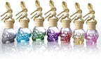 7 PCS Mini 10ml Colors Skull Perfume Bottle for Car Air Freshener Pendant Essential Diffuser Oil Fragrance Aromatherapy Empty Bottle Decor …