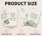 Greenery Car Fresheners, 4pcs Cute Car Accessories Interior, Mirror Decor For Women Man, Air Freshener Hanging For Bathroom Dorm Books Bedroom Closet Drawer, Inspiration Accessories Gifts -02