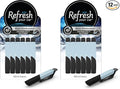 Refresh Your Car Air Freshener, Odor Eliminator, Set of 6 Auto Dual Scent Vent Sticks, Lightning Bolt and Ice Storm Scent, Refresh Your Car (Pack of 2)
