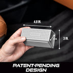 VIKING Pet Hair Remover for Car Detailing Kit, Reusable Dog and Cat Hair Remover, Silicone Brush for Carpet, Home, and Automotive Use, Grey, 4.8 x 2.5 x 3 Inch