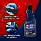 ABRO Blue Car Polish: Scratch Remover for Vehicles and Car Paint Scratch Repair Restorer Wax, Polishing Compound for Car Detailing, Paint Scratch Repair for Vehicles, Car Scratch Remover 16oz.