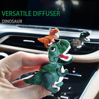 Dinosaur Car Air Freshener Vent Clip,Refillable Aroma Diffuser with T-Rex Design,Customizable Scents and Interchangeable Decor for Women,Teens,New Drivers (Green)