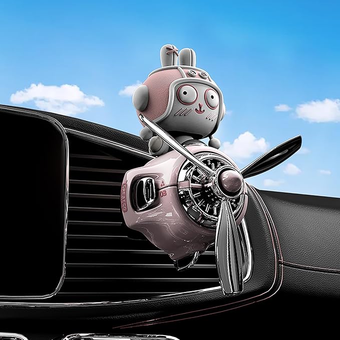 Rabbit Car Air Fresheners Pilot Car Diffuser Cute Car Perfume Funny Car Fragrance