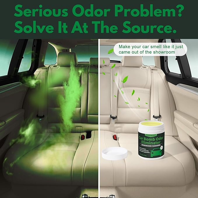 Car Bomb Odor Eliminator 4 oz – Odor Neutralizer for Home & Cars – Eliminates Smoke, Pet, and Food Odors – Treats Vehicle Interiors Up to 250 Cubic Feet