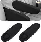 4 Pcs Arm Rest Cover for Car, Car Armrest Cover Armrest Covers for Cars Front Auto Seat Armrests Protectors Arms Rest Replacement Elastic Protector Vehicle Interior Decor(Black)