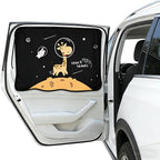 Magnetic Car Window Shade for Baby,Blackout Car Window Curtain,Car Shades for Side Windows,Sun Shade for Car Window Baby,Cartoon Pattern Car Window Covers,UV Protection &Heat Blocking(Space Travel)
