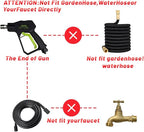 Short Pressure Washer Gun with Foam Cannon,High Pressure Wash Foam Gun with 1/4 Inch Quick Connector,5 Pressure Washer Nozzle Tip
