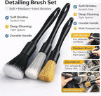 26Pcs Car Detailing Kit, Car Detailing Brush Set, Auto Detailing Drill Brush Set, Car Detailing Brushes, Car Wash Kit, Car Accessories For Men, Car Cleaning Tools Kit for Interior, Exterior, Wheels