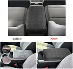 SXCY for 2026 GMC Terrain Armrest Cover (Added-Pad) for 2025 2026 GMC Terrain Accessories 2025 2026 Terrain Center Console Cover 2025 2026 Terrain Middle Console Cover Add Soft Cotton Cushion