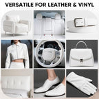 Leather Recoloring Balm - Scratch Repair & Color Restore Kit for Faded Leather, Leather Couch & Car Seats - 10OZ Leather Restorer Balm for Furniture, Auto Interior, Vinyl, Accessories (White)