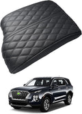 Autorder Center Console Cover for Hyundai Palisade 2020 2021 2022 2023 2024 2025 2026 Accessories Armrest Cover Anti-Scratch Middle Console Pad Leather Armrest Cushion Protector Black