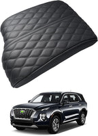 Autorder Center Console Cover for Hyundai Palisade 2020 2021 2022 2023 2024 2025 2026 Accessories Armrest Cover Anti-Scratch Middle Console Pad Leather Armrest Cushion Protector Black