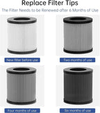 Car Air Purifier, Air Purifier for Car with True HEPA Filter Clean Air,Eliminate Dust,Odor,Portable Car Accessories Built-in Air Freshener and Perfume Diffuser for Traveling, Home, Office Use