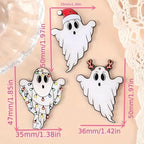 Halloween Ghost Car Diffuser Vent Clip - Cute Interior Decor for Women (3 Pcs)