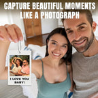 HJX Custom Air Fresheners with Picture, Double-Sided Air Freshener for Car Customized Photo Text, Personalized Meaningful Gifts for Boyfriend (Black Style)