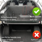 AOMSAZTO Custom Fit Seat Covers for Honda Civic Hatchback 2022 2023 2024 Sport/LX &Hatchback Hybrid Sport 2025 Full Set Faux Leather Seat Covers Black