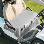 MoKo Golf Cart Seat Covers, Universal Golf Cart Seat Towel Blanket for EZGO,Yamaha,Club Car and More 2-Seat Carts with 4 Front Pockets, Universal Golf Accessories, Non-Slip Easy to Clean, Gray