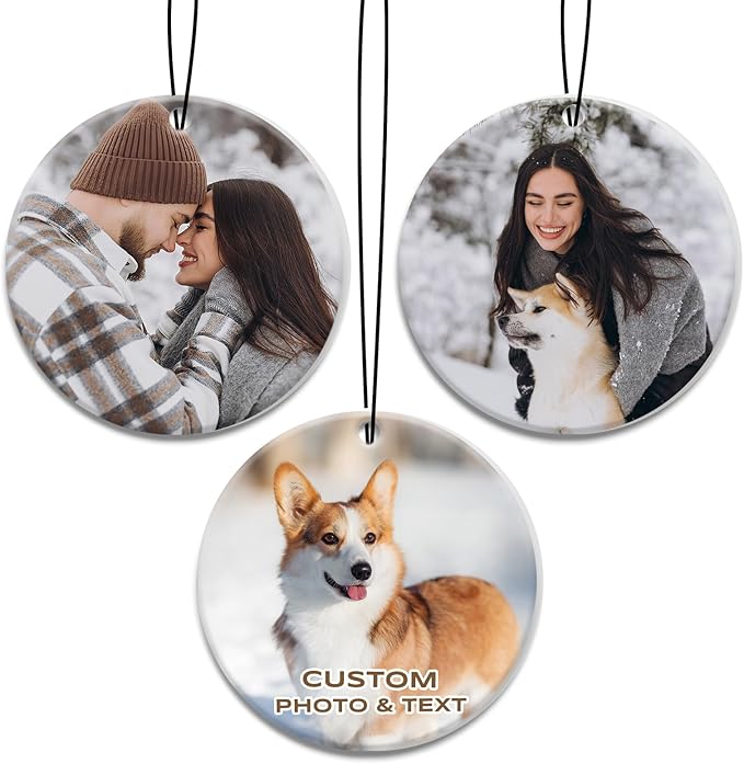 Custom Air Fresheners with Picture, Personalized Air Freshener for Cars, Customized Photo Gift with Scents for Family and Lovers