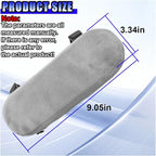2PCS Car Elbow Pad Arm Rest Cover, Soft Armrest Cushion Pad for Arm Comfortable Support, Anti-Scratch Auto Armrest Pillow Protector, Universal Car Interior Accessory for Most Vehicles (Grey)