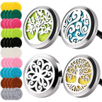 Maromalife 4 PCS Car Vent Clip Diffuser Clip, 30mm Aromatherapy Essential Oil Diffuser Car Clip with 40 Felt Pads, Gift for Women/Men, Mothers Day, Christmas, Birthday