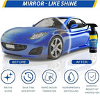 2PCS Car Coating Spray, 17.6 oz Quick Effect Coating Agent, Oil Film Emulsion Glass Cleaner, Polish Spray Waterless Wash Wax, Spray Wax Polish for Car Scratches