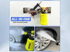 Pressure Washer Gun Holder, Power Washer Snow Foam Lance Holder Tool Organizer, Wall Mounted Nozzle Tips and Foam Cannon Kit Storage Rack of Car Wash Accessories, 1/4" Quick Connect