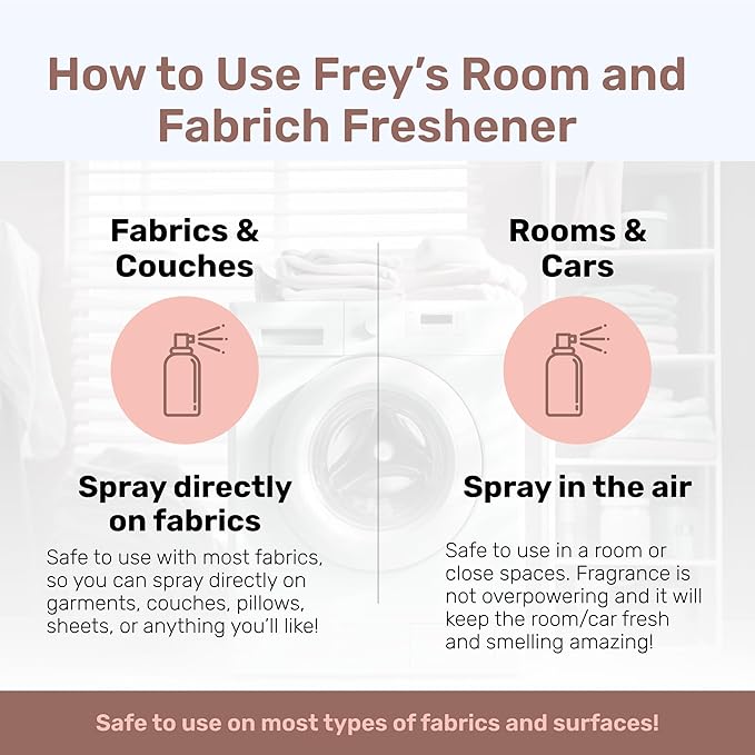 Frey Room Refresher | Jasmine Meadow | Soft & Floral - 8 oz | Pack of 2 | Eco-Friendly & Safe for All Spaces
