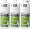 Unique RV Digest-It+, Extra-Strength RV Toilet Treatment - Liquifies Waste and All Brands of Toilet Paper - Odor Eliminator 32 oz (3-Pack)
