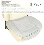Linen Car Seat Covers,Cooling Bottom Seat Covers for Cars,Universal Car Seat Pad Cushion Breathable,Ventilated Only 2Pc Front Seat