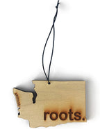 Arotags Washington Wooden Car Air Freshener - Long Lasting Beach Bum Scent Diffuses for 365+ Days - Includes Hanging Mirror Diffuser and Fragrance Oil - 100% American Made