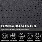 Coverado Full Set Seat Covers Faux Leather(Black) Easy Install,Waterproof, Custom Fit Chevy Silverado/GMC Sierra (2007-2013/2019-2025 1500; 2020-2025 2500HD/3500HD) Crew/Double/Extended Cab