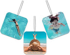 Custom Car Air Freshener with Photo - Double Sided Personalized Face Picture Hanging Ornament, Funny Scented Auto Accessories, Unique Gift for Boyfriend, Husband & Home Decor