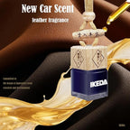 Car Air Freshener | Square Hanging Car Scent with Vent Clip Bottle | Long Lasting Fragrance | Essential Oil Diffuser | Odor Eliminator Deodorizer (Square-New Car)