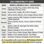 LINGVIDO Car Seat Covers for Front Seats (2 Seats) - Premium Perforated Nappa Leather,Waterproof Shield, Omni-Adapt Fit for SUVs Sedans, Ideal for Rideshare & Pets
