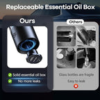 Smart Car Air Freshener, Automatic Car Air Freshener Diffuser with Ambient Light, Car Diffuser with 2 Essential Oil Box, Aromatizante Para Carro, Car Fresheners Long Lasting (2 Essential Oil Box)