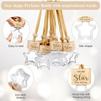 12 Pcs Employee Appreciation Gifts 8ml Car Diffuser Air Freshener Hanging Ornament Empty Glass Essential Oil Bottle Thank You Gift for Volunteer Administrative Professionals Staff Coworker Teacher